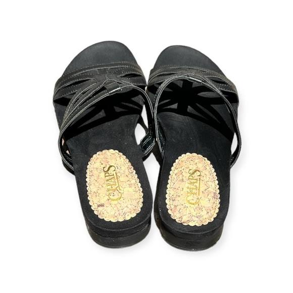 🌻Chaps Penelopi Black Slide-On Comfort Sandal Shoes Size 7.5 - Picture 4 of 11